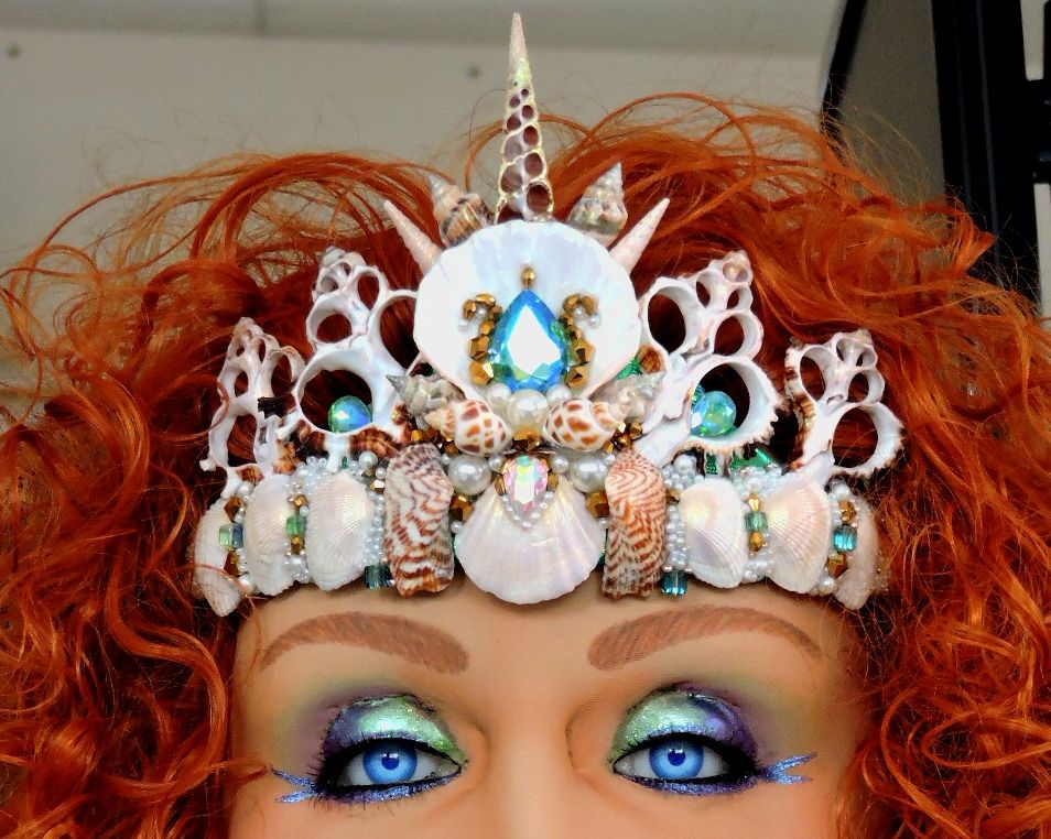 Mermaid Sculpture preview  -Oceana with her Seashell Crown by Jo-Anne Sullivan JSART 2021